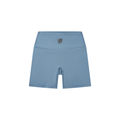D19 Blue Women's High-Waisted Biker Shorts