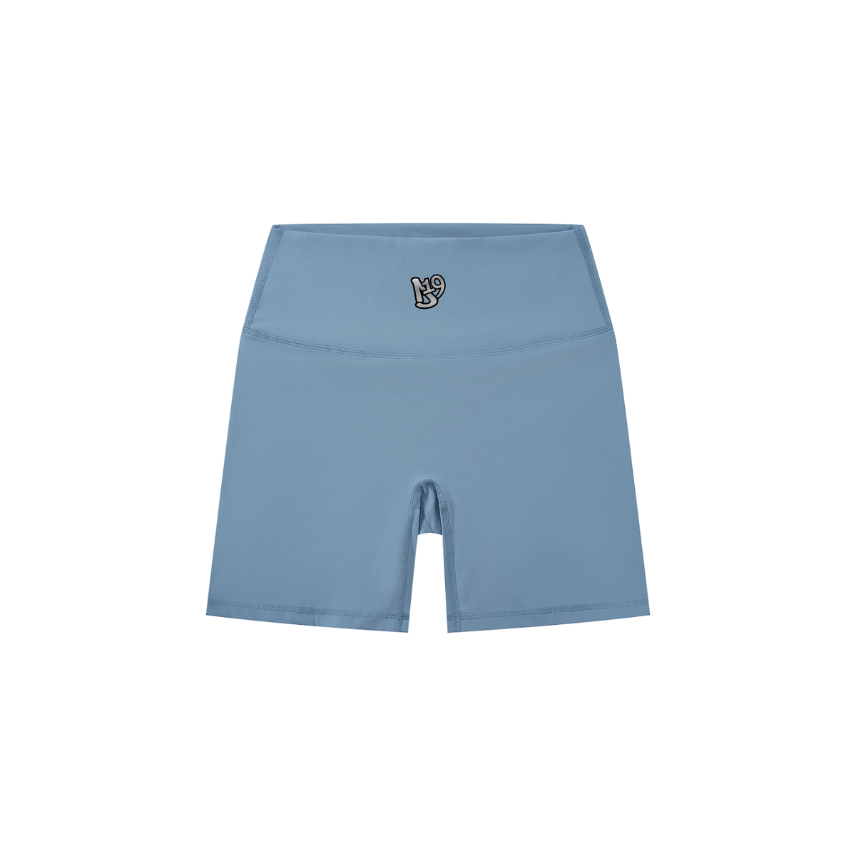 D19 Blue Women's High-Waisted Biker Shorts