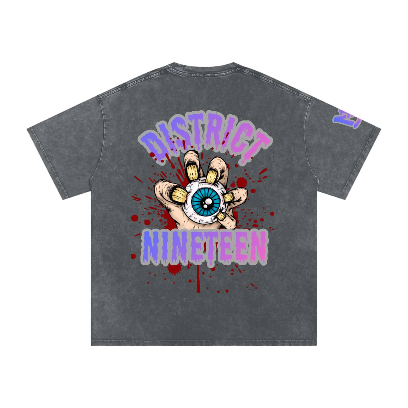 Snow Washed Oversized Cotton T-Shirt