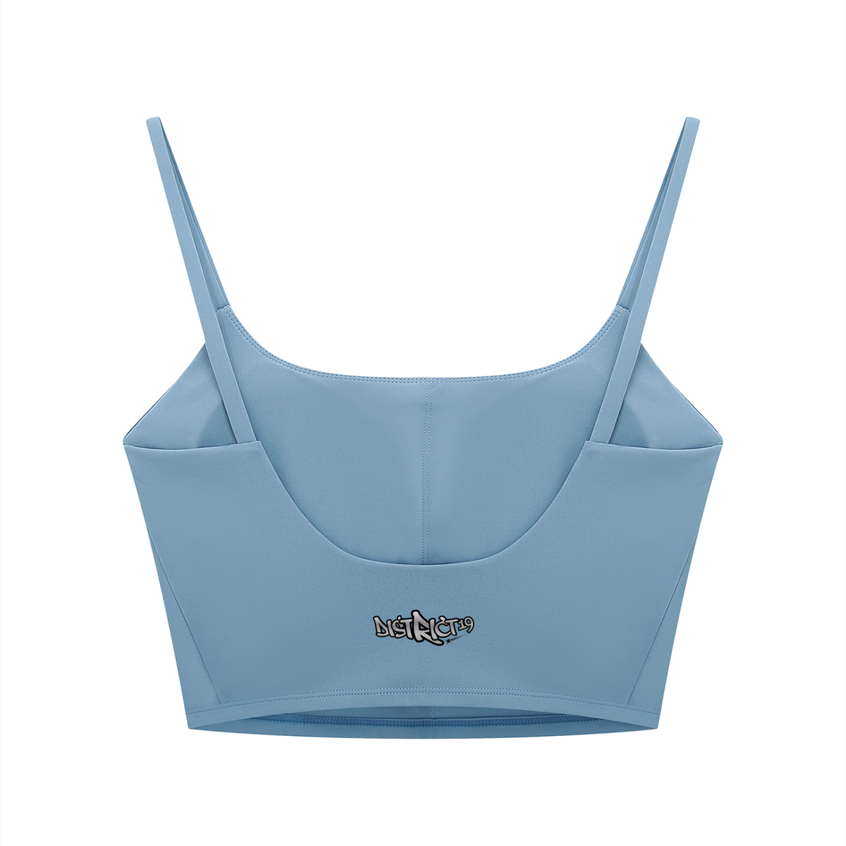 D19 Blue Women's Solid Color Sports Bra