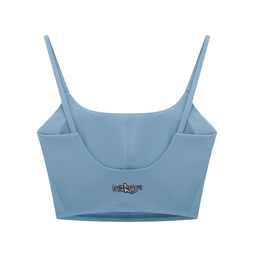 D19 Blue Women's Solid Color Sports Bra