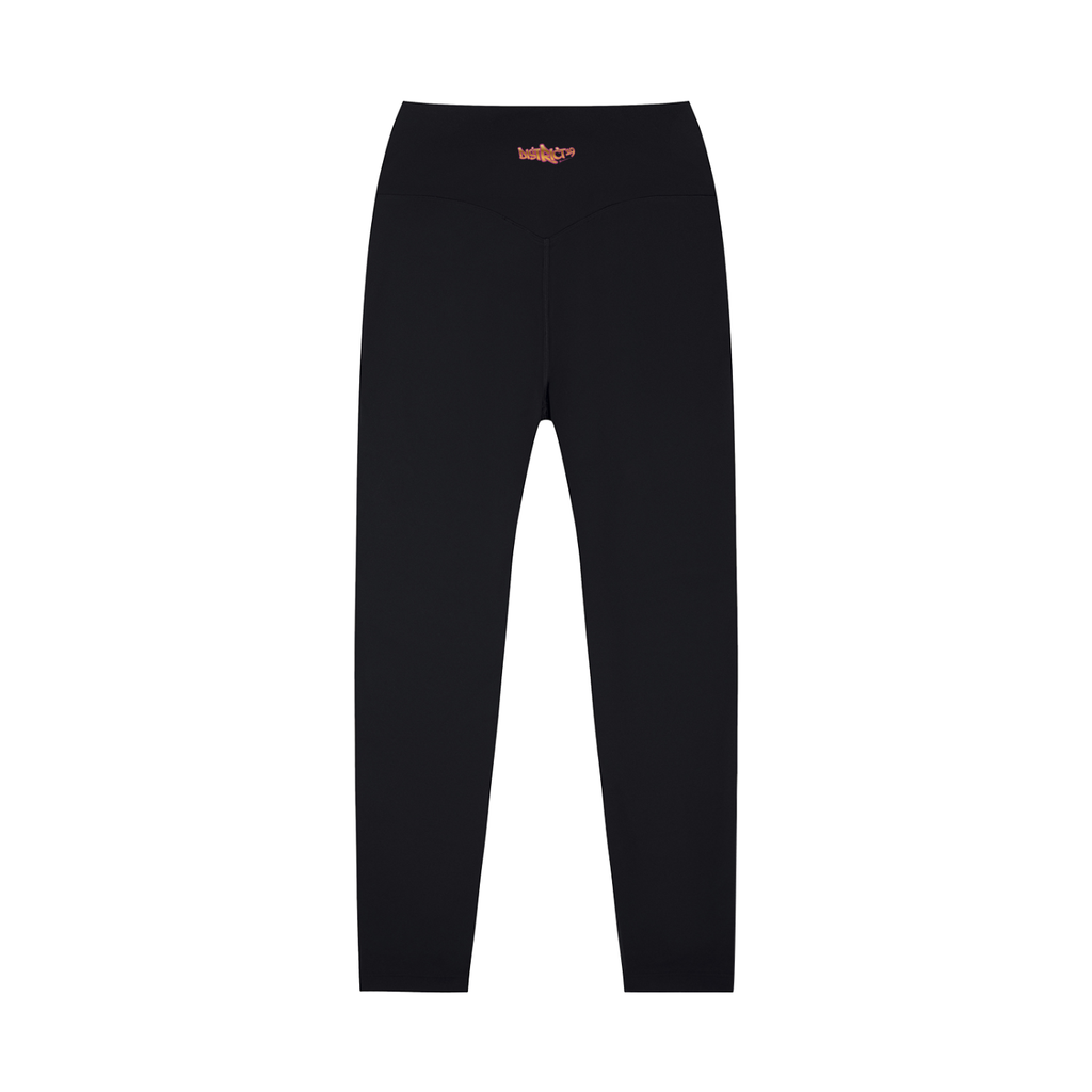 D19 Black High-Waisted Yoga Leggings