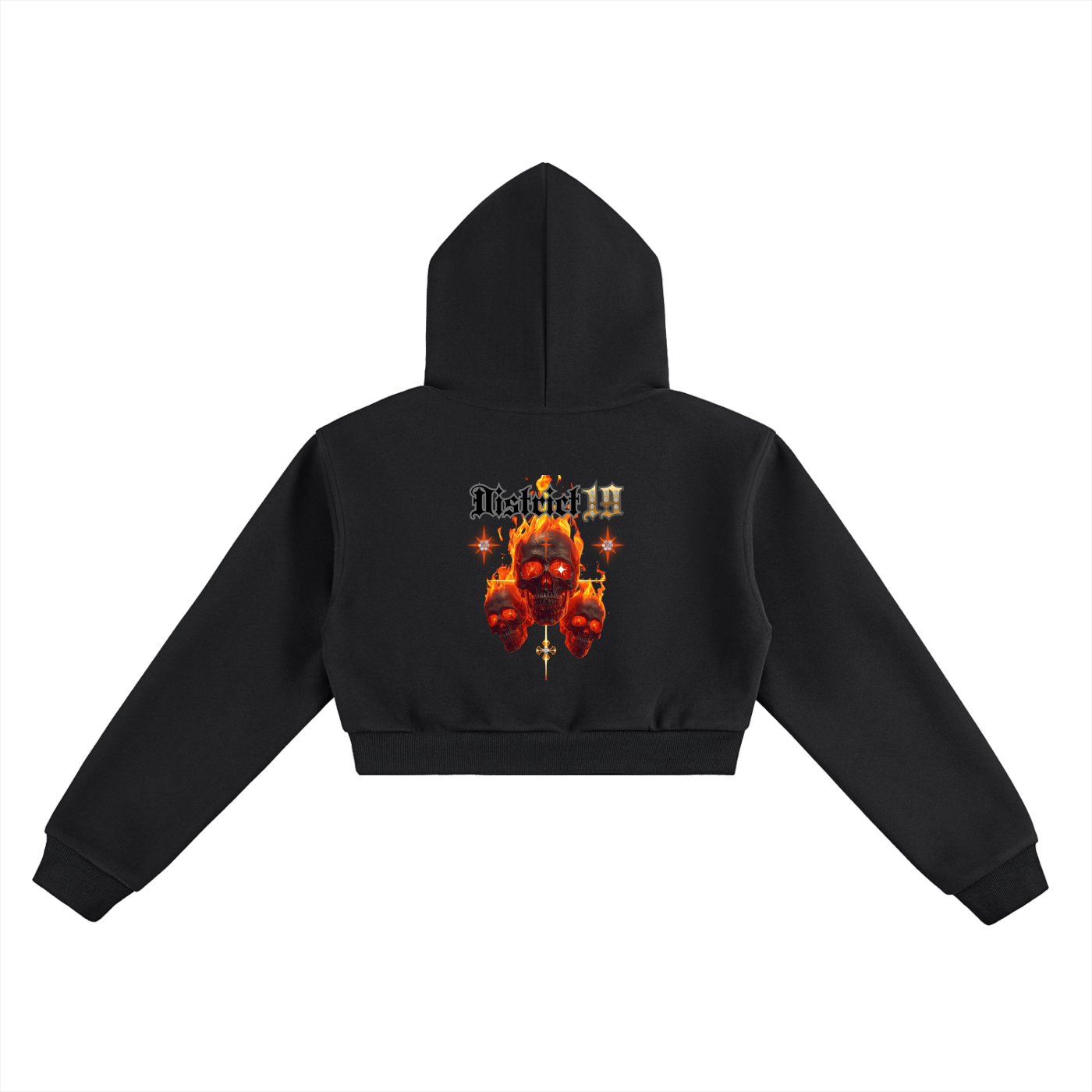 Fire 4-E Woman Essential Cropped Hoodie