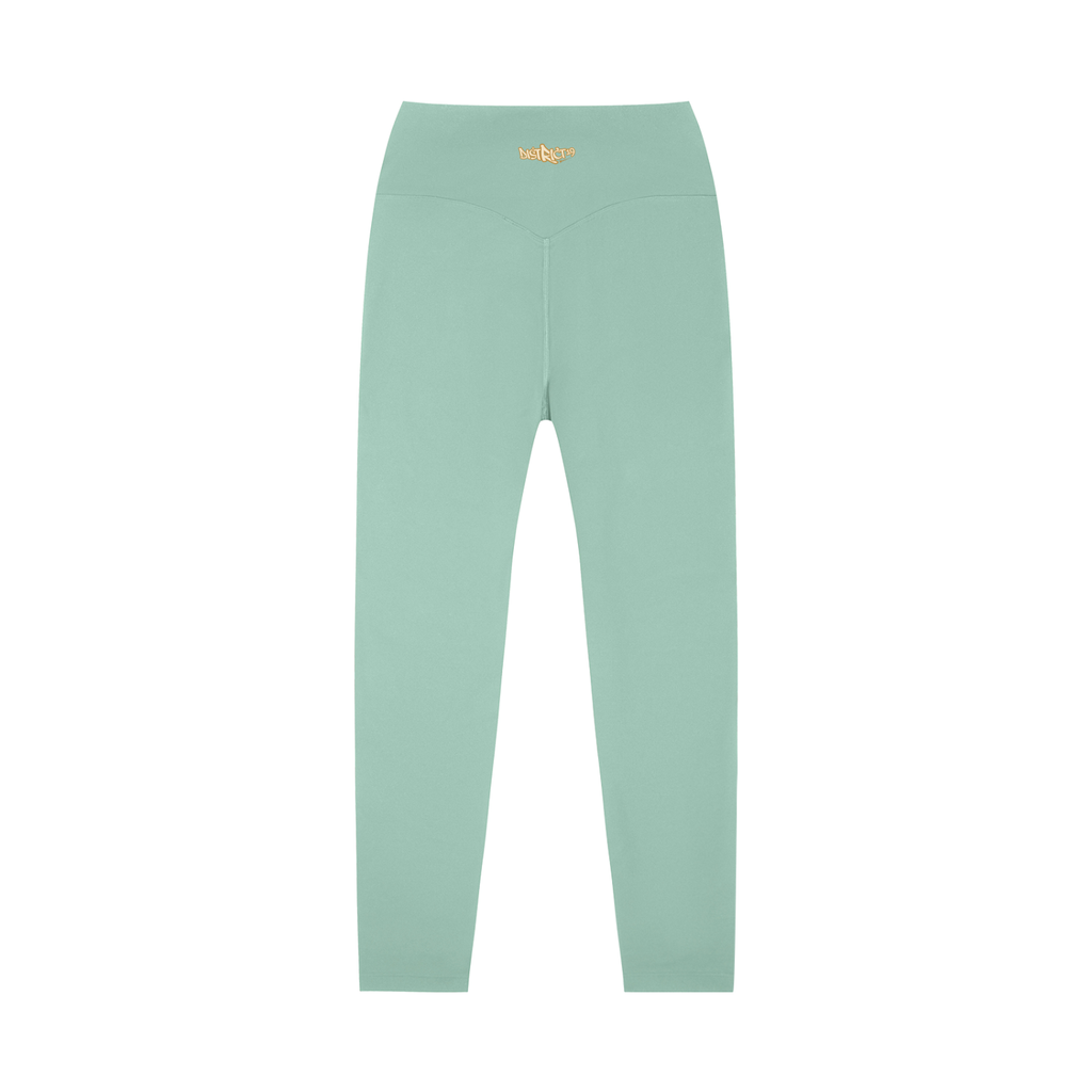 D19 Light Green High-Waisted Yoga Leggings