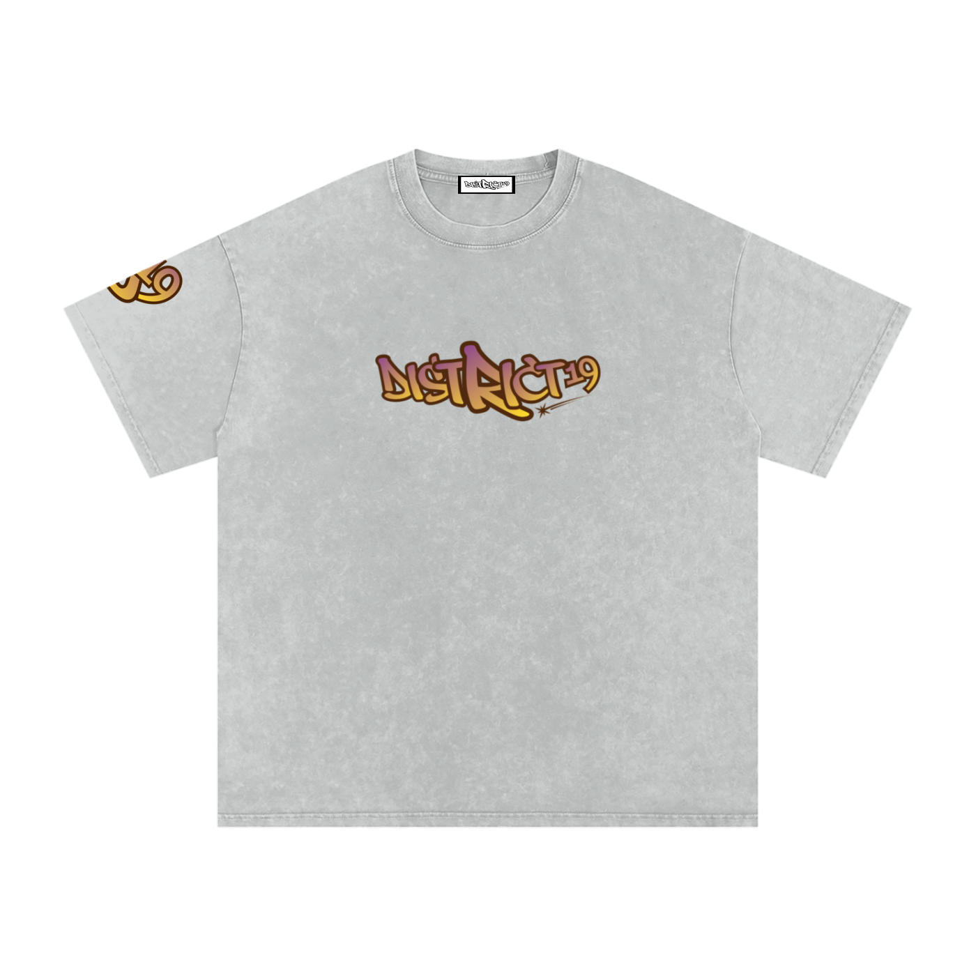 Snow Washed Oversized Cotton T-Shirt