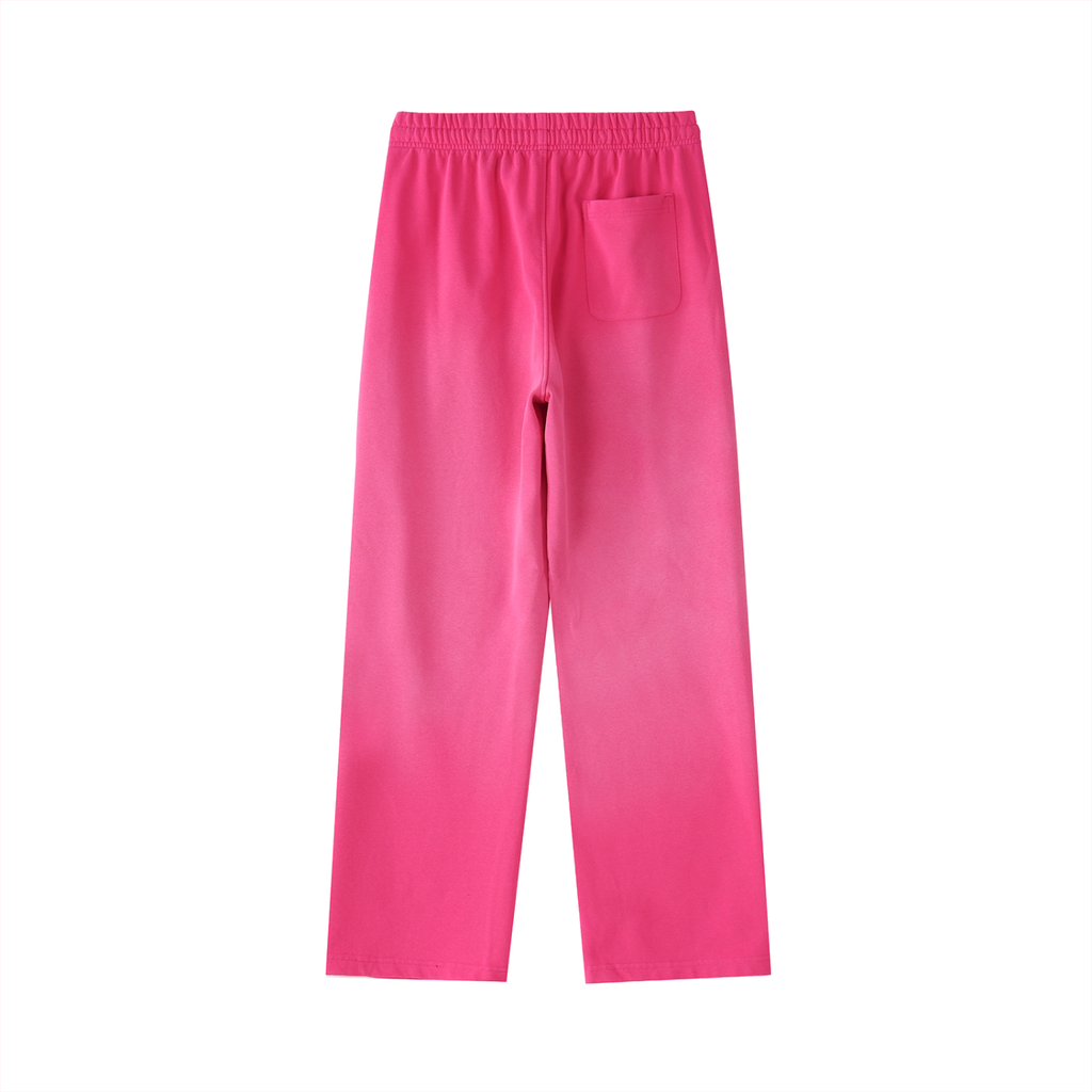 Vintage Washed Gradient Straight-Leg Sweatpants