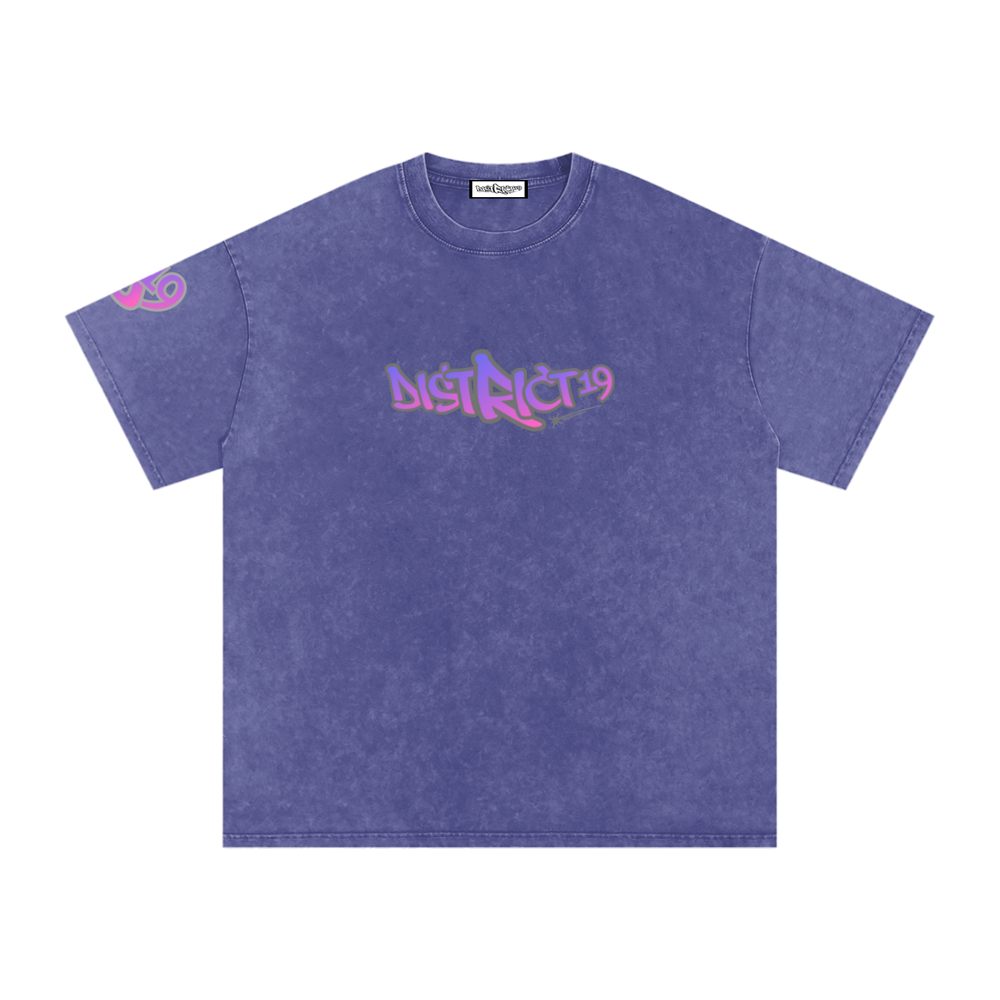 Snow Washed Oversized Cotton T-Shirt