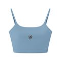 D19 Blue Women's Solid Color Sports Bra