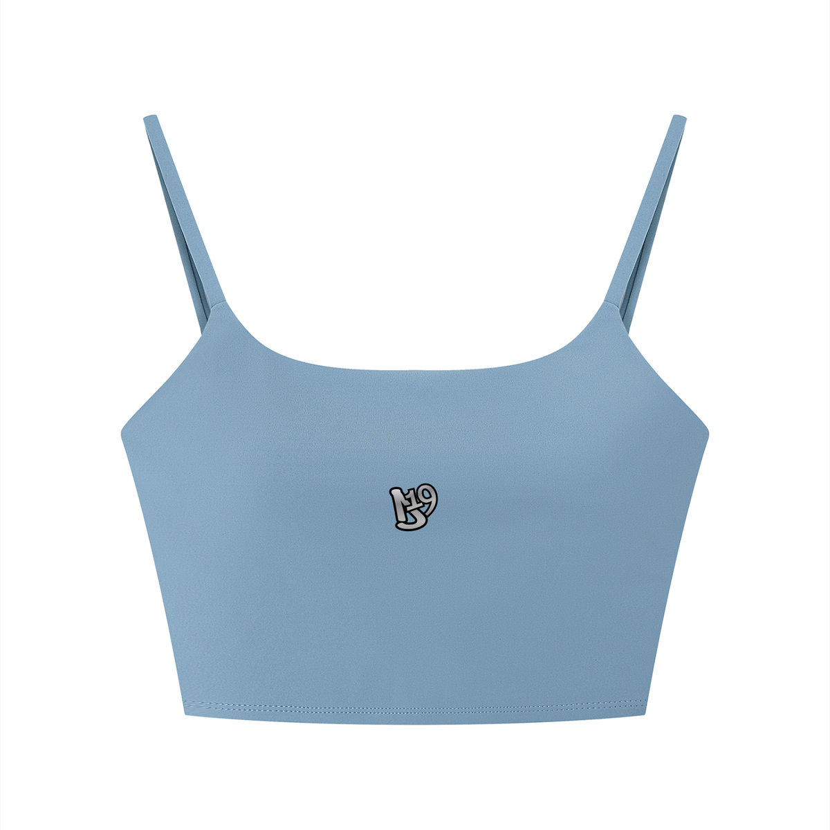 D19 Blue Women's Solid Color Sports Bra