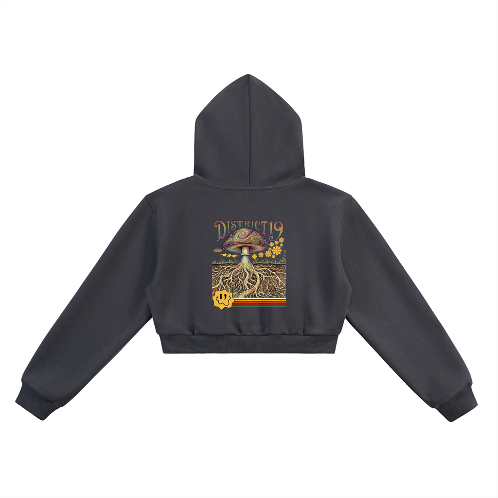 Earth 4-E Woman Essential Cropped Hoodie