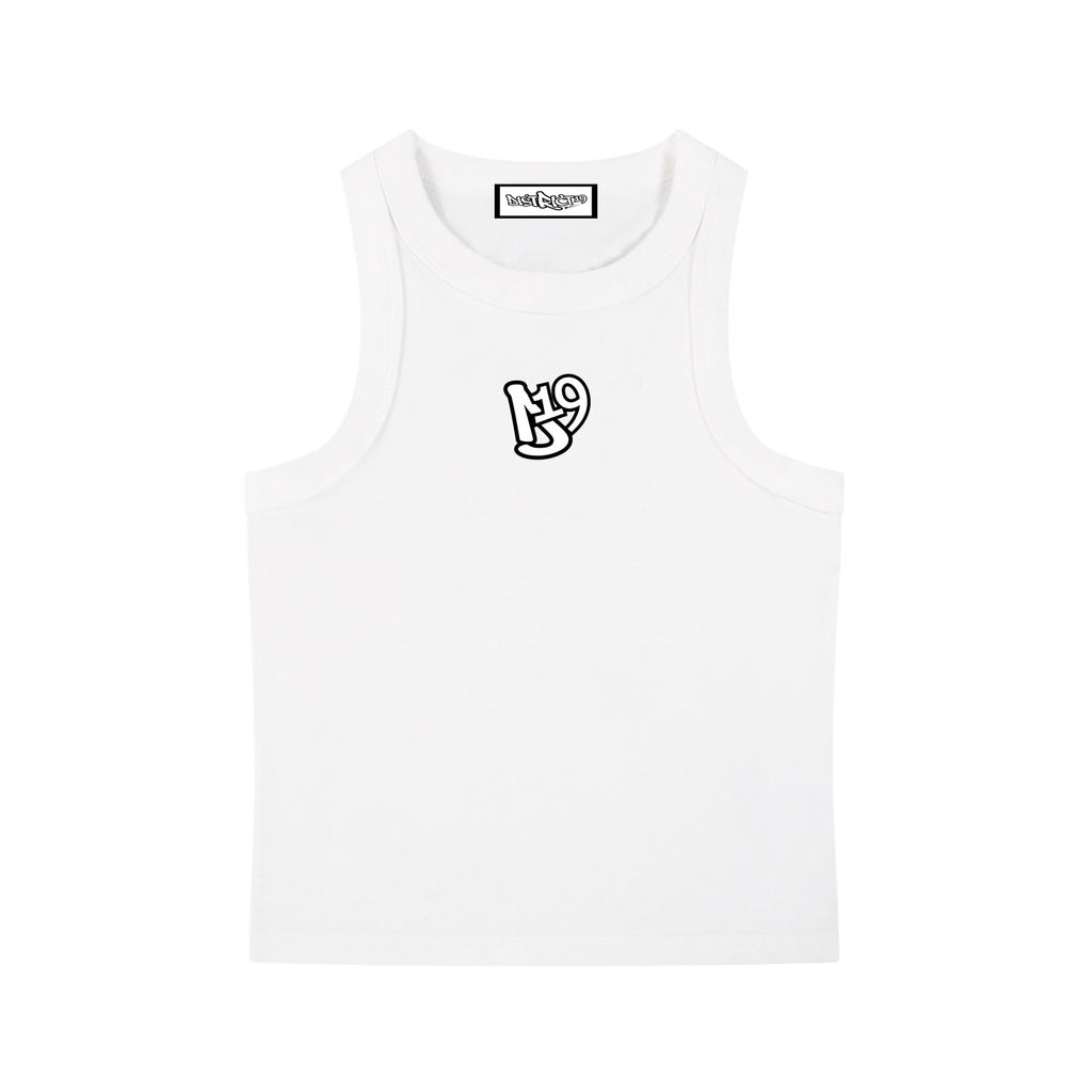 4- E White Woman Snow Washed Tank Top