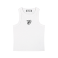 4- E White Woman Snow Washed Tank Top