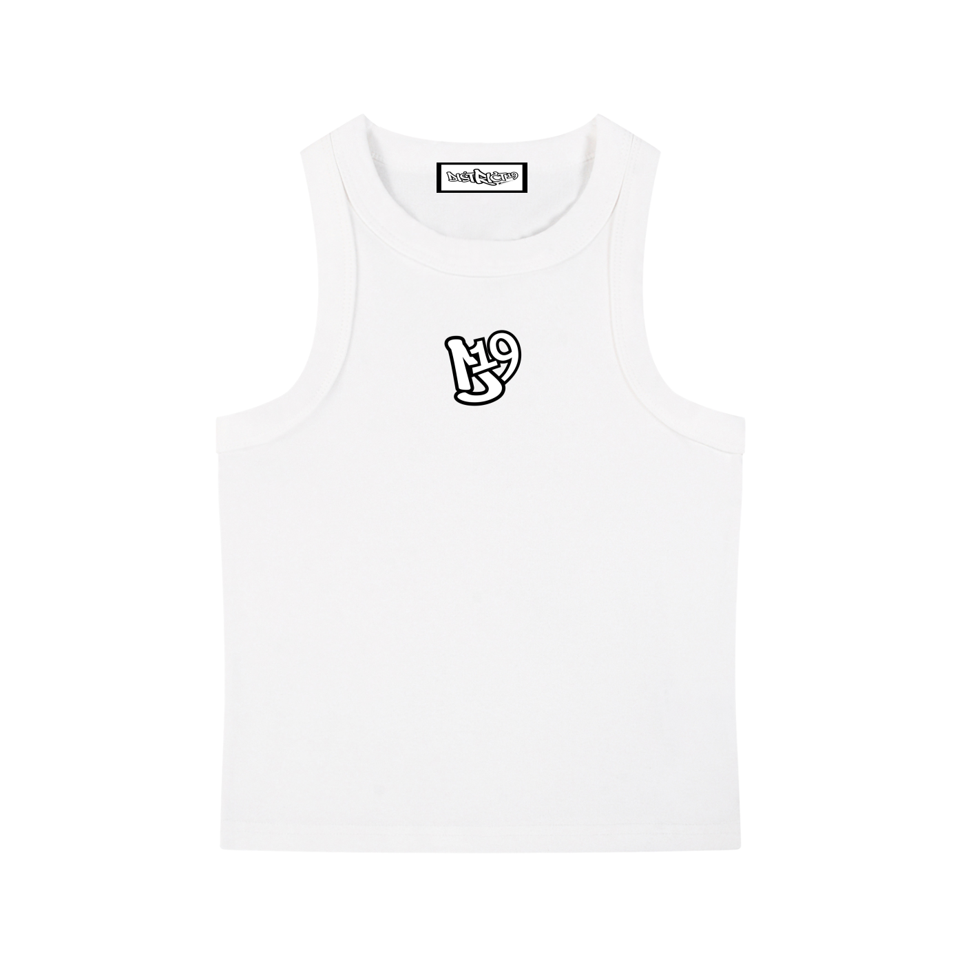 4- E White Woman Snow Washed Tank Top
