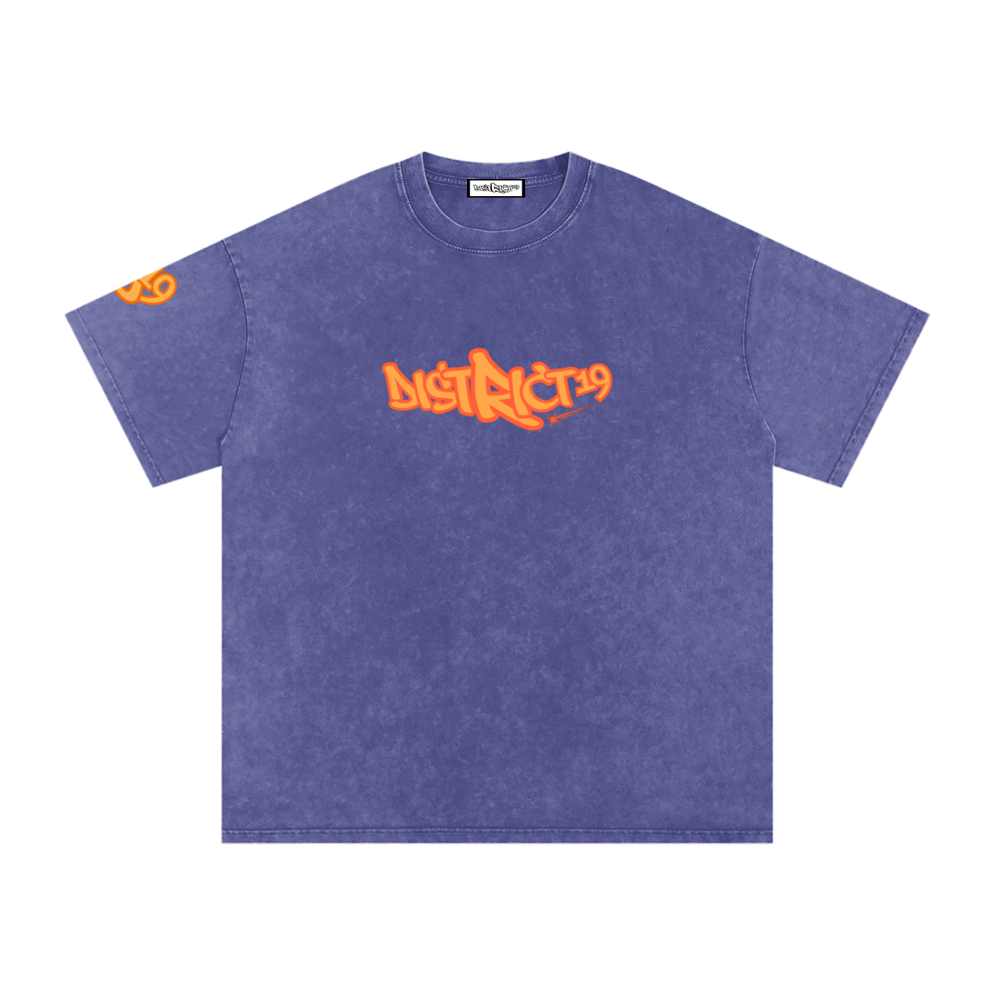 Snow Washed Oversized Cotton T-Shirt