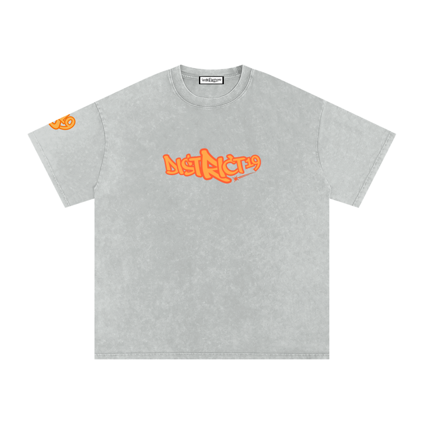 Snow Washed Oversized Cotton T-Shirt