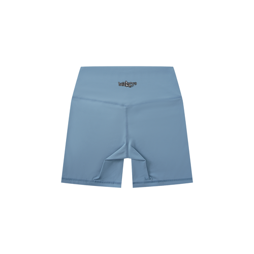 D19 Blue Women's High-Waisted Biker Shorts