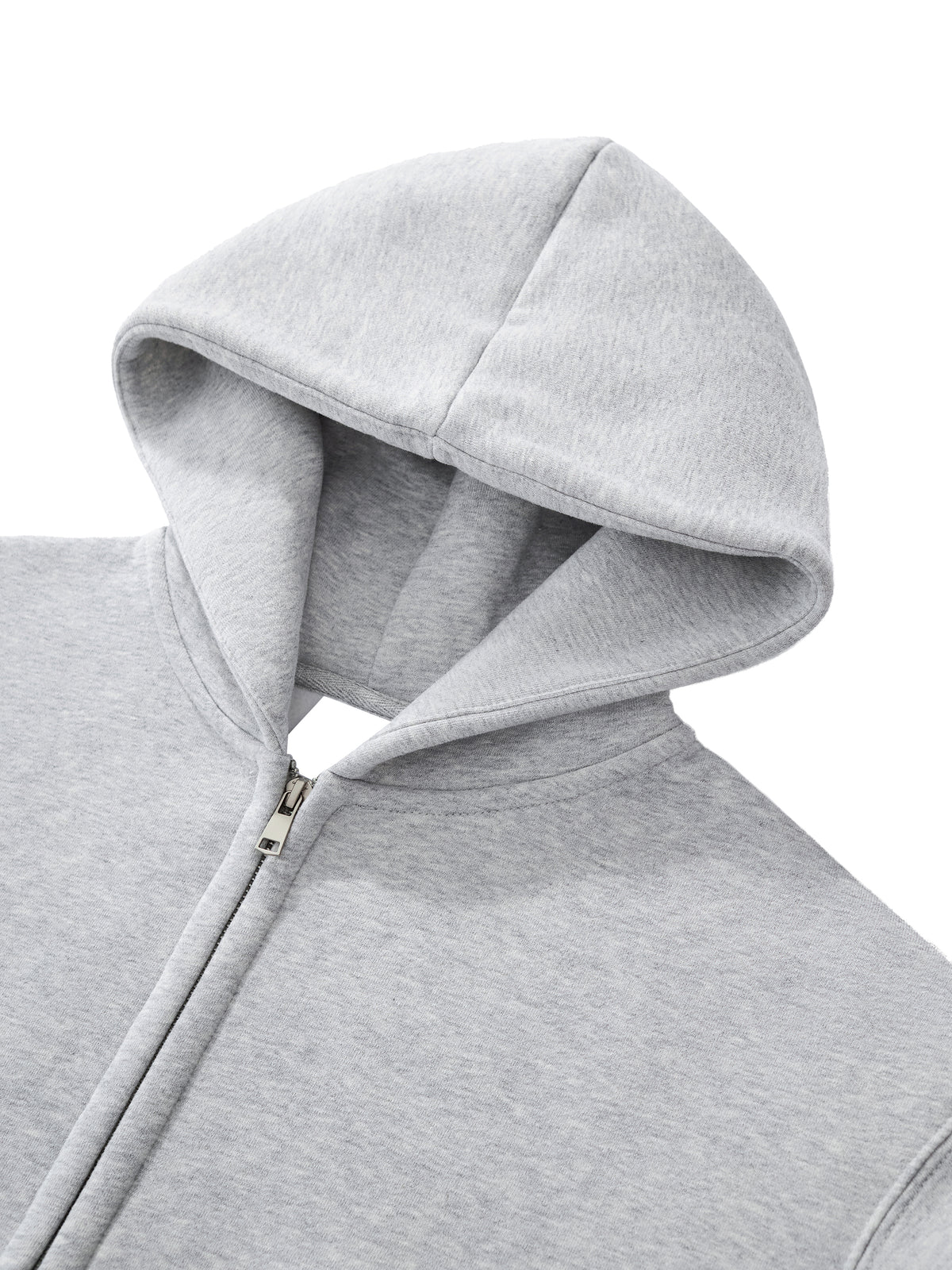 D19 Woman Essential Fleeced Zip-Up Cropped Hoodie