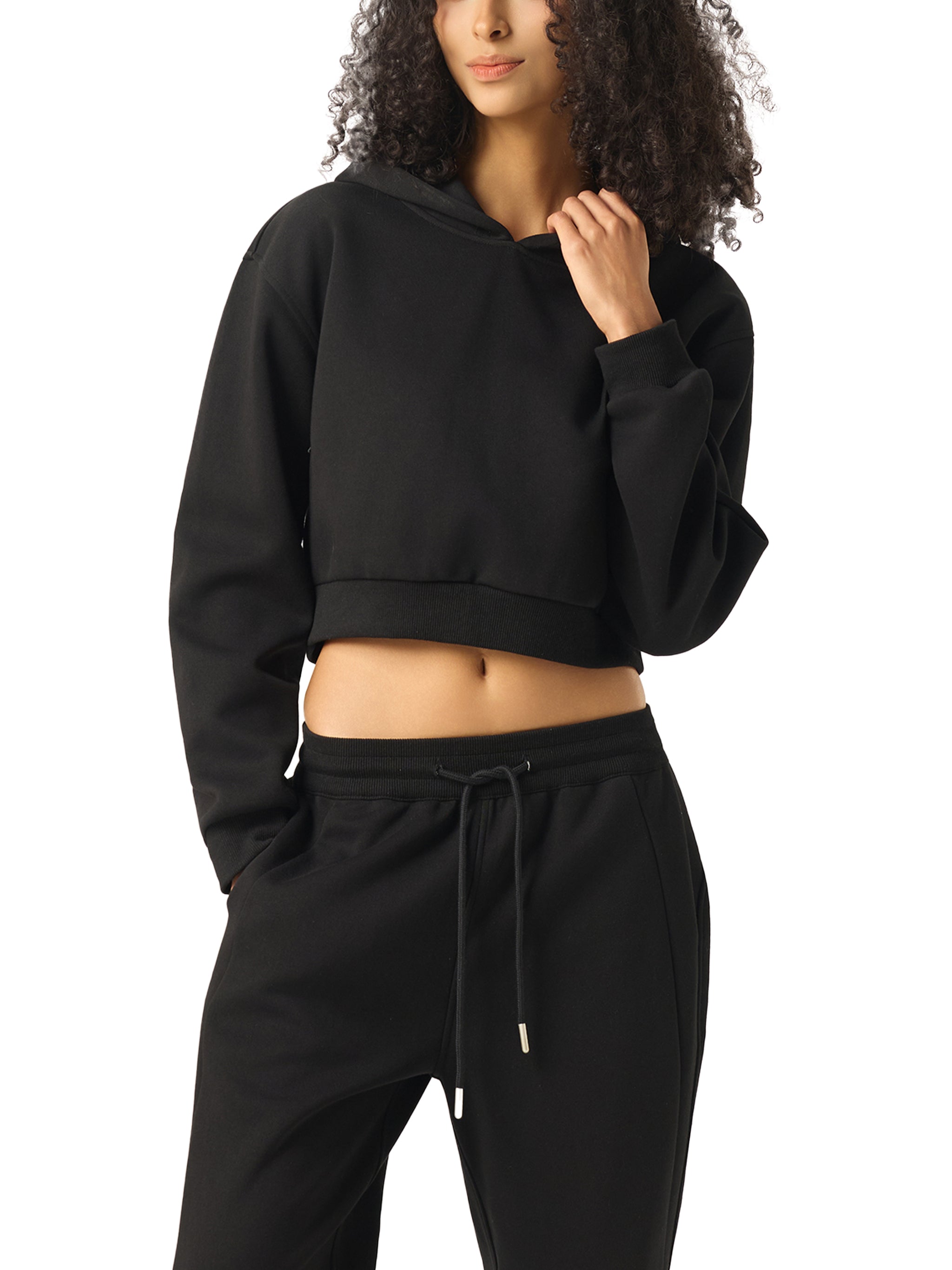 Earth 4-E Woman Essential Cropped Hoodie