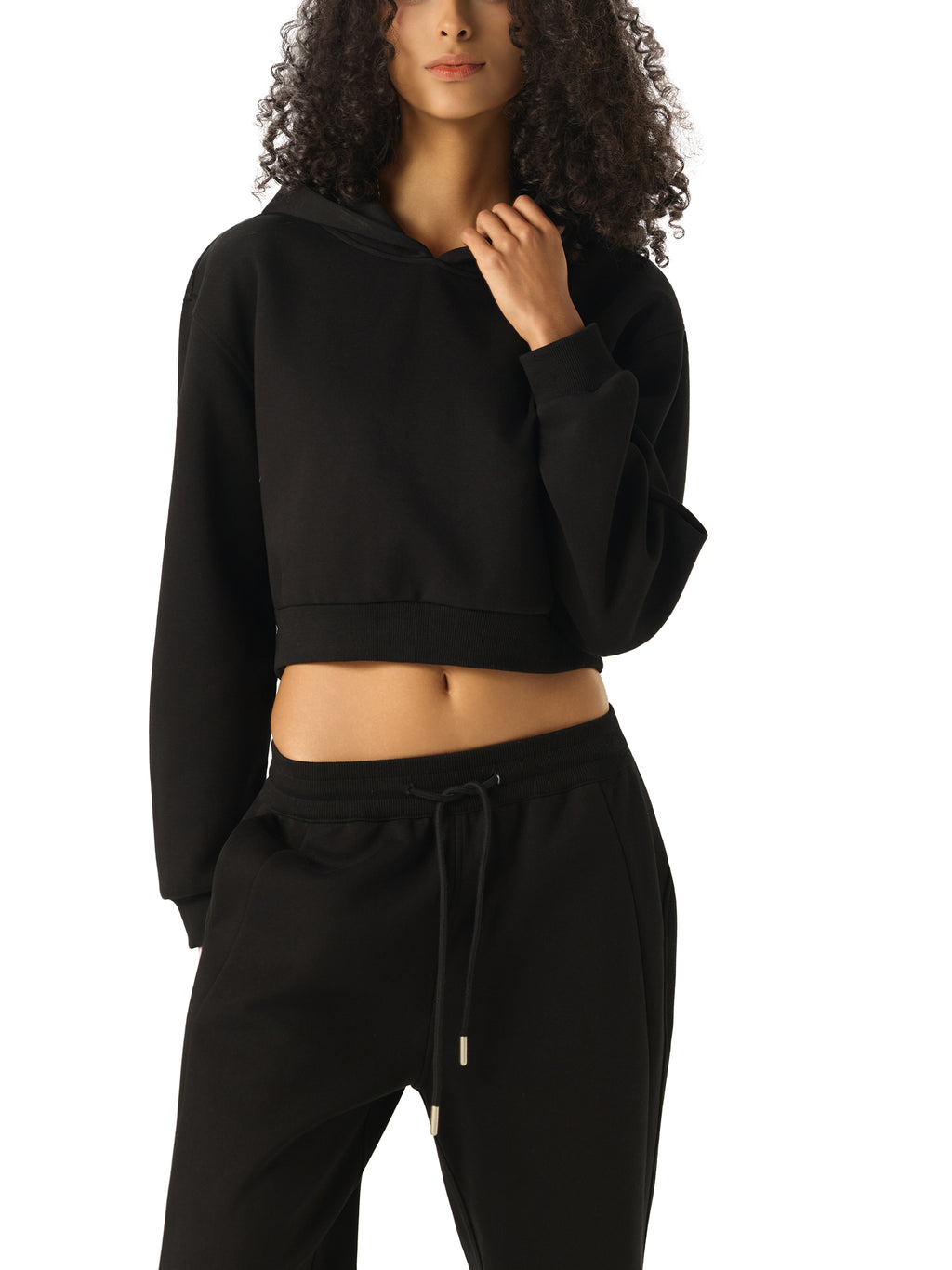 Wind 4-E Woman Essential Cropped Hoodie