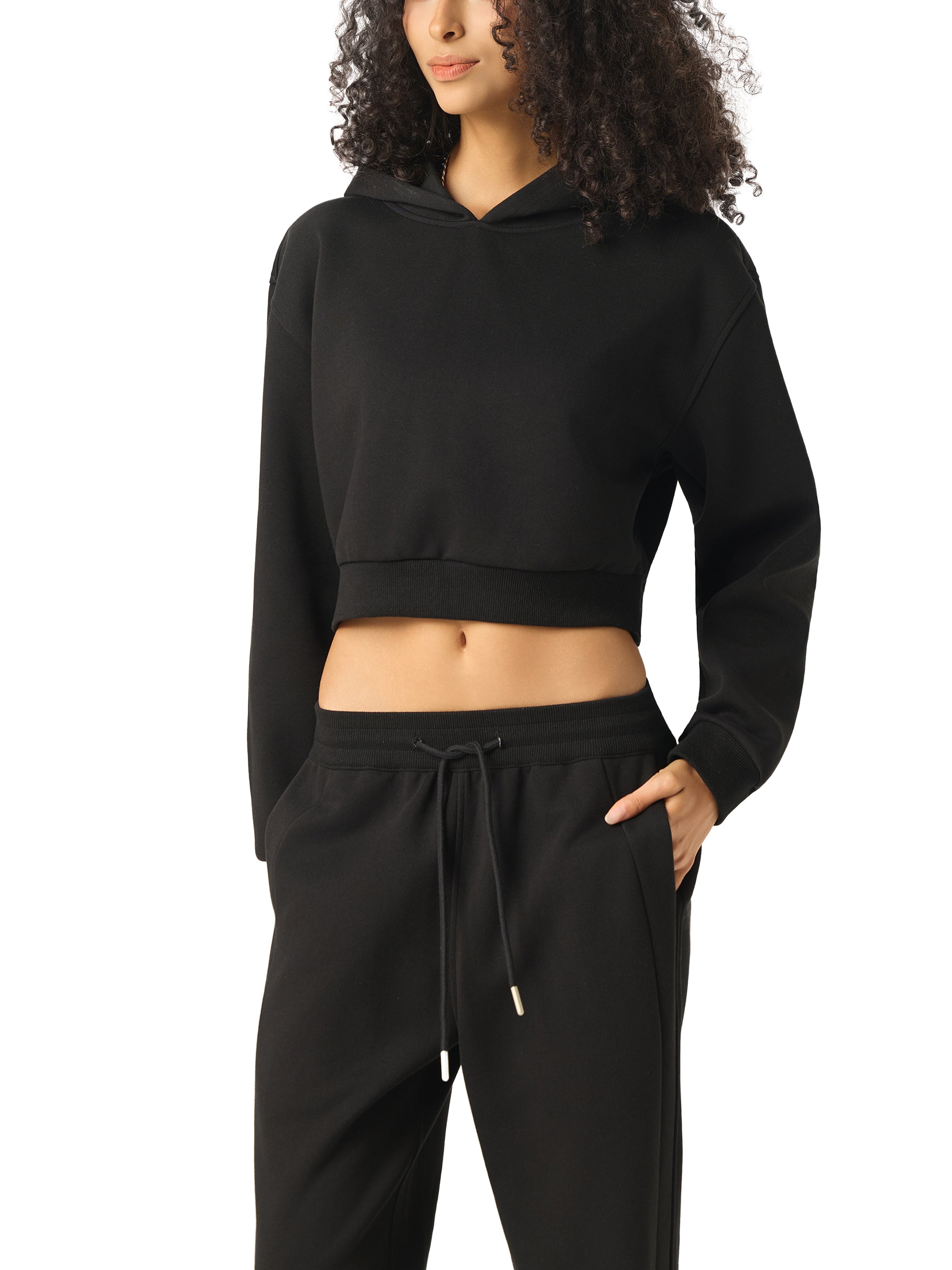 Water 4-E Woman Essential Cropped Hoodie