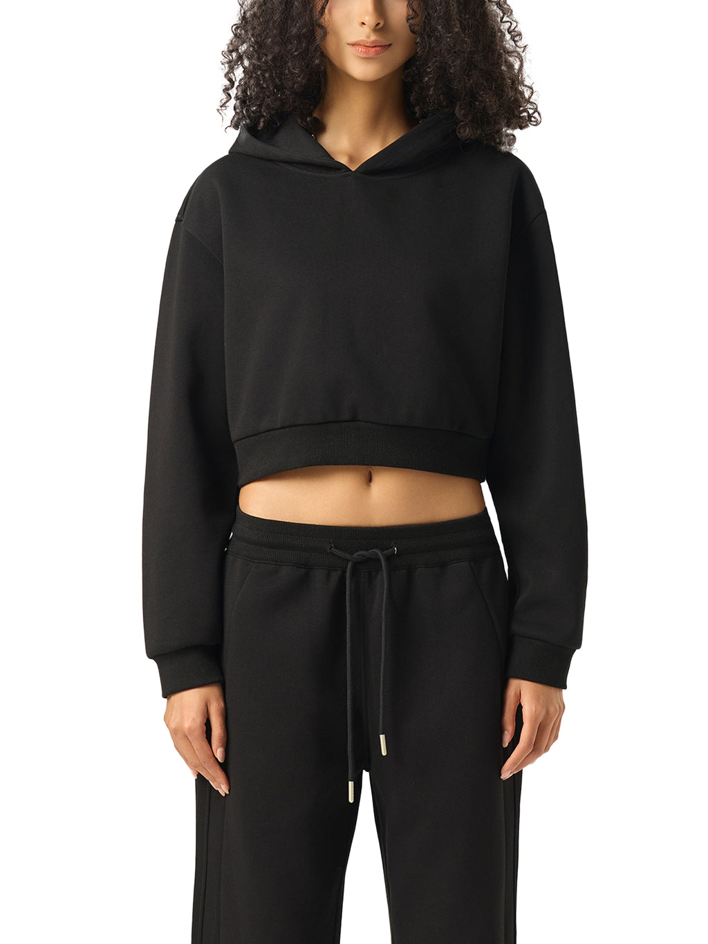 Wind 4-E Woman Essential Cropped Hoodie