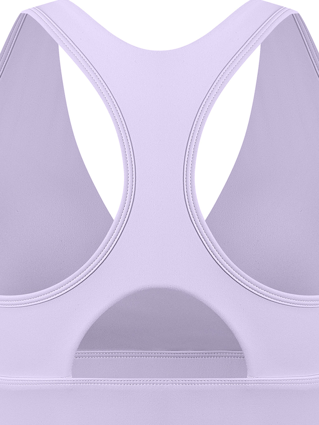 D19 Light Purple Women's Crossover V-Neck Sports Bra