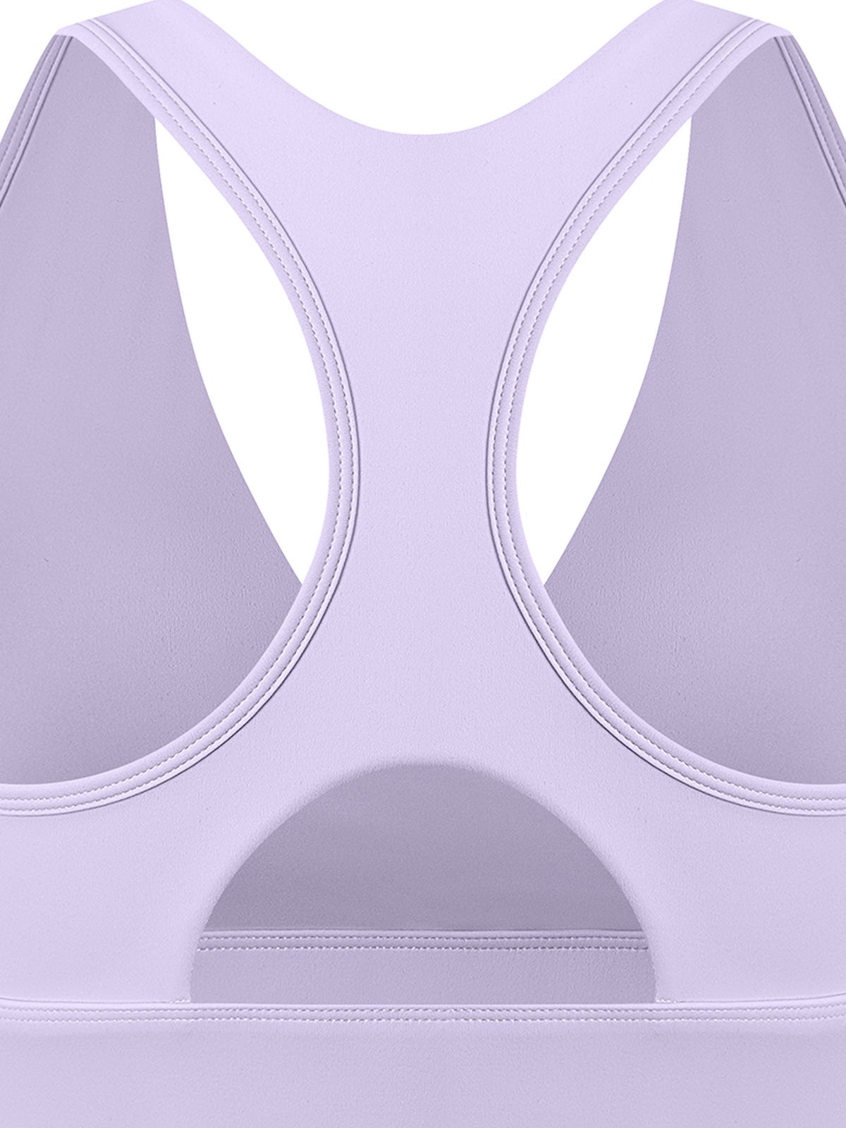 D19 Light Purple Women's Crossover V-Neck Sports Bra