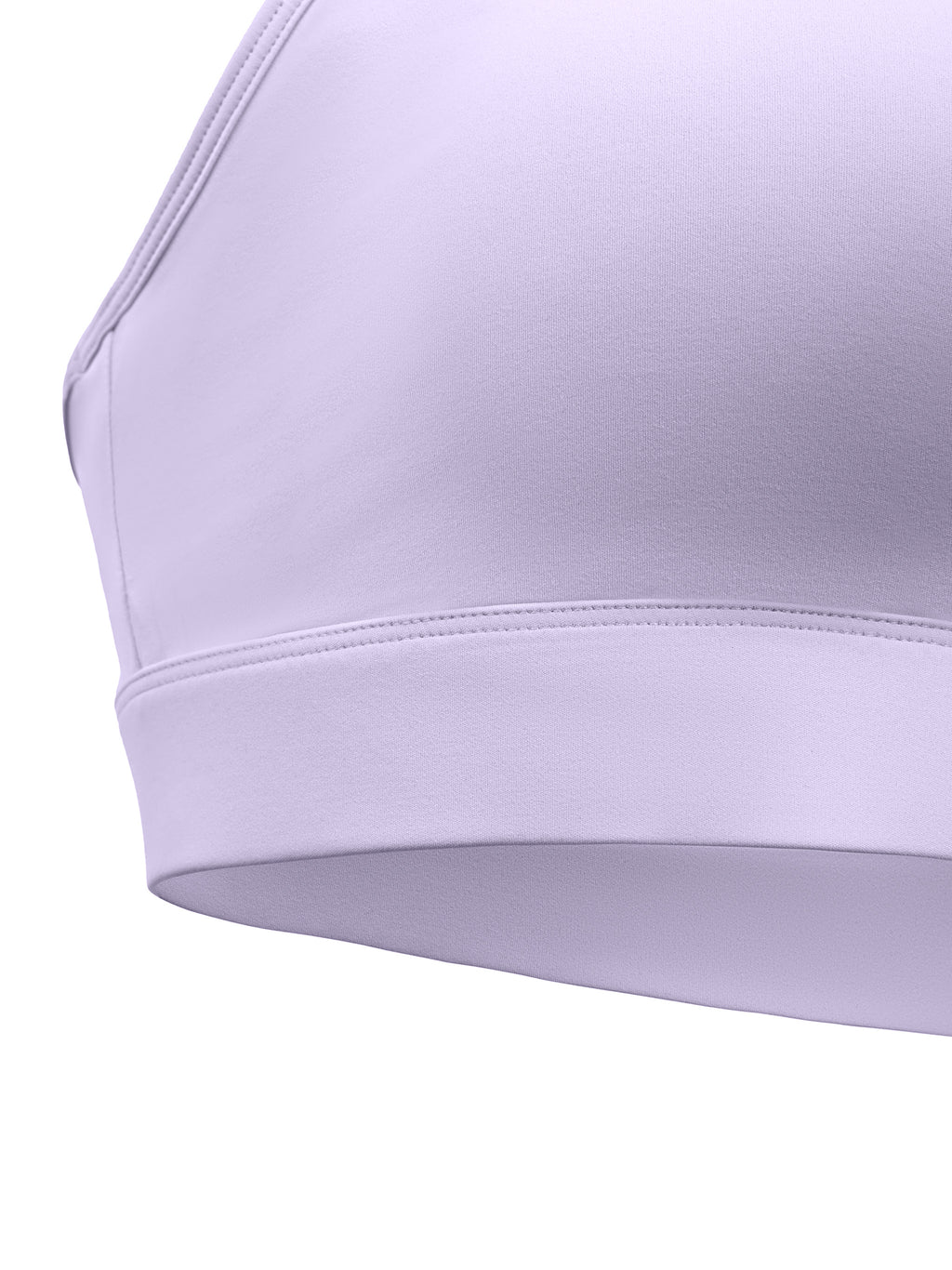 D19 Light Purple Women's Crossover V-Neck Sports Bra
