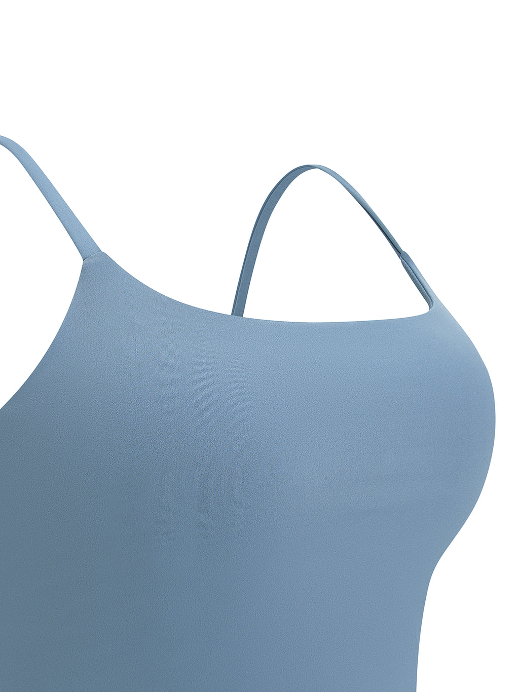 D19 Blue Women's Solid Color Sports Bra